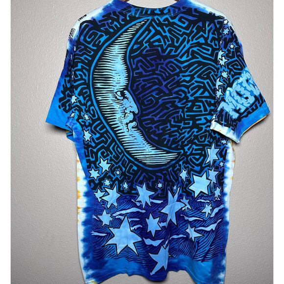 🌞 Liquid Blue 🌛 “Sun & Moon” Double-Sided Graphic Tee – Size XL - Picture 2 of 8